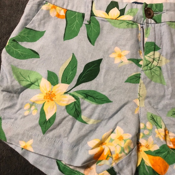 Old Navy • Blue Orange Tropical Shorts - Picture 5 of 9
